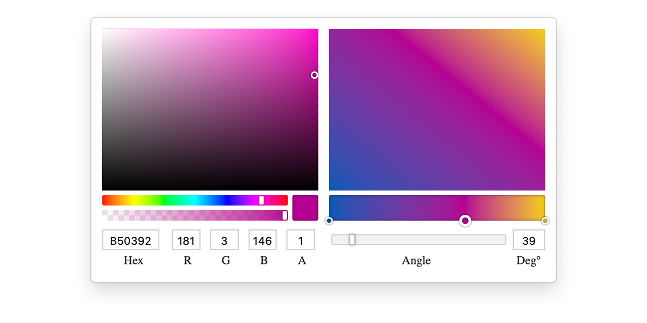How it looks vue-gpickr