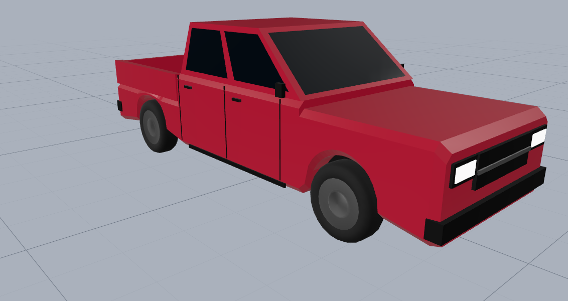 Red pickup