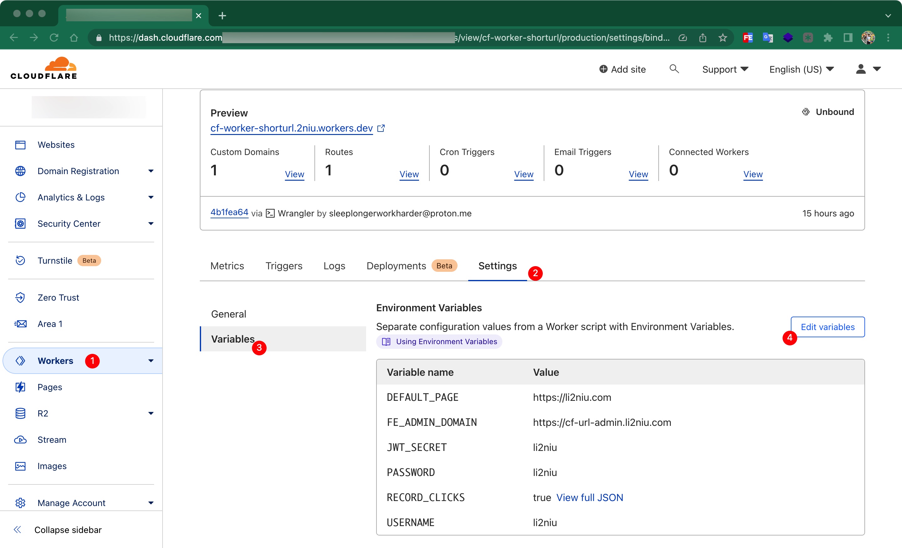 Create Environment Variables