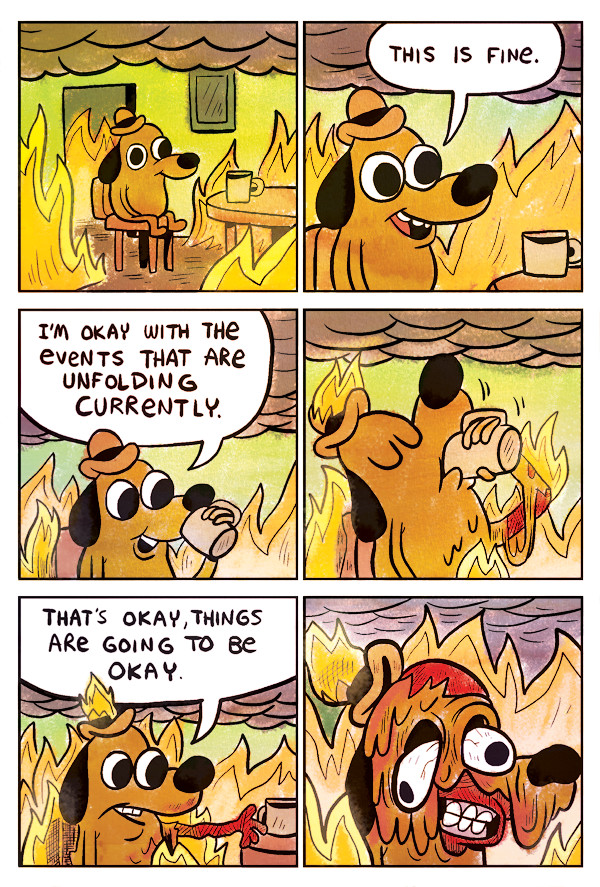 On Fire / This is fine