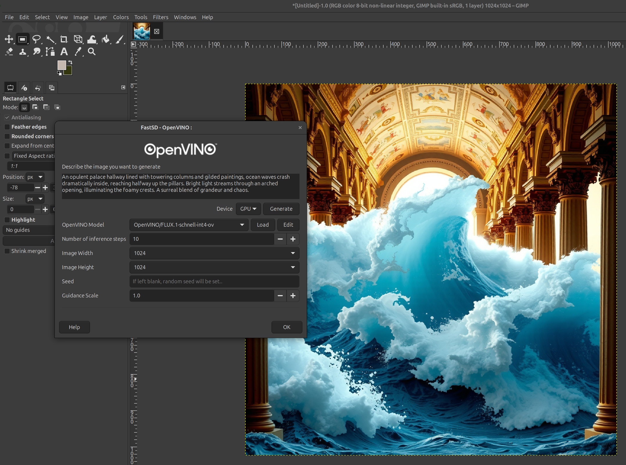 FastSD plugin screenshot