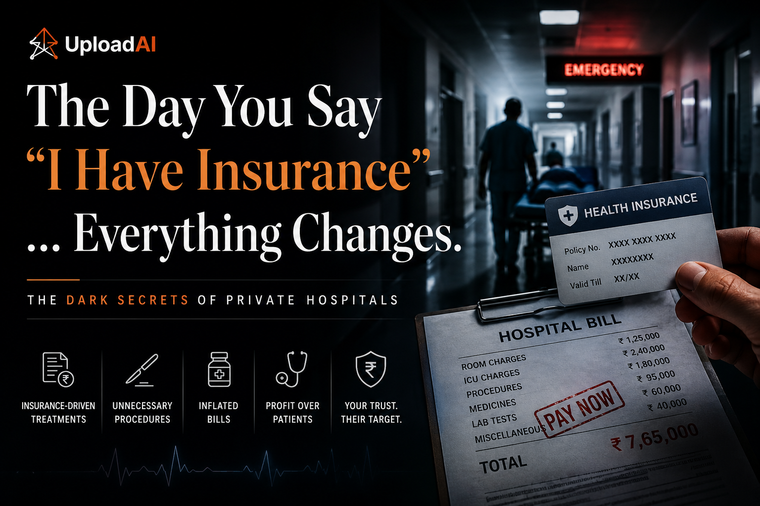 The Day You Say “I Have Insurance”… Everything Changes. The Dark Secrets of Private Hospitals