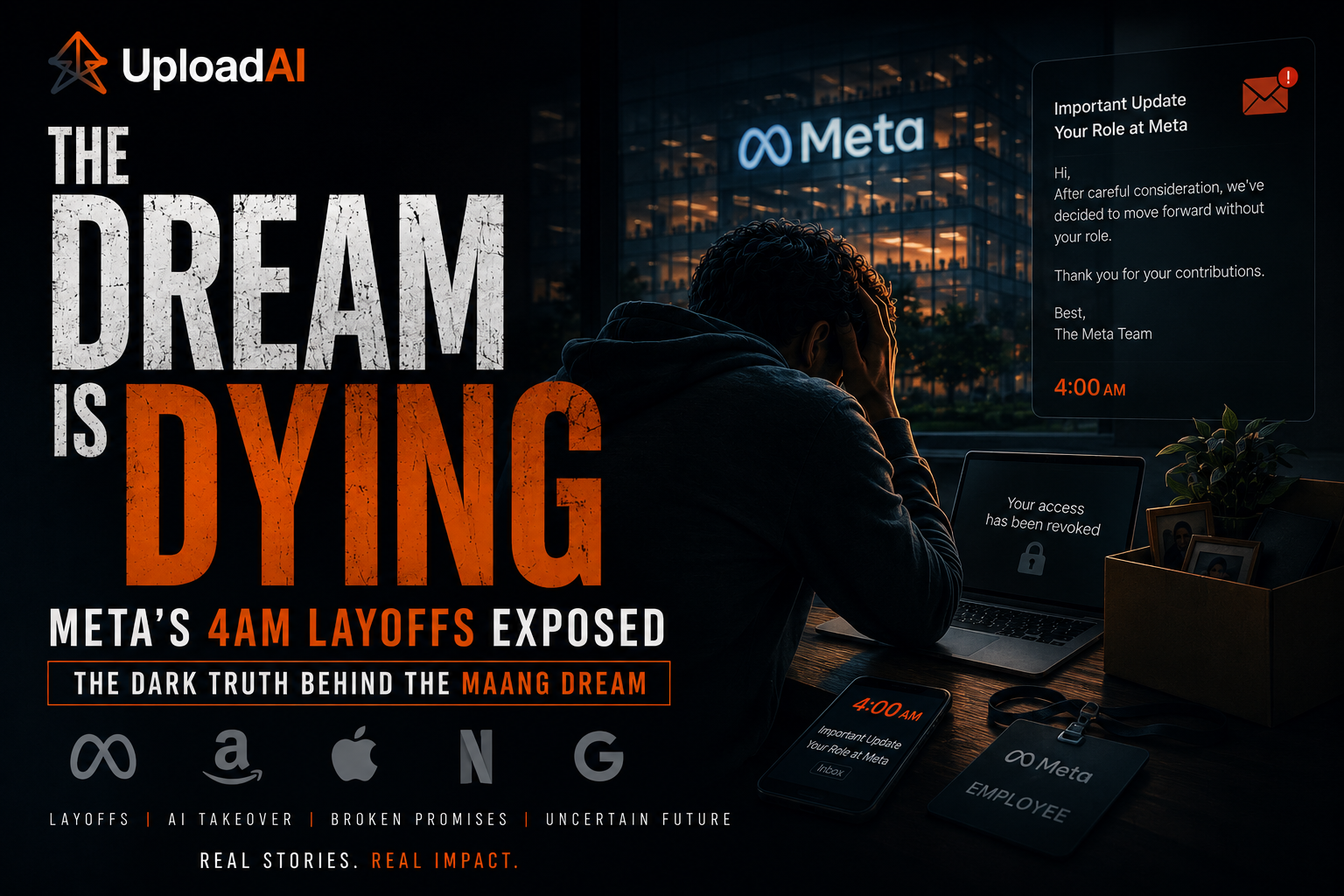 The Dream Is Dying - Meta’s 4AM Layoffs Exposed the Dark Truth Behind the MAANG Dream.