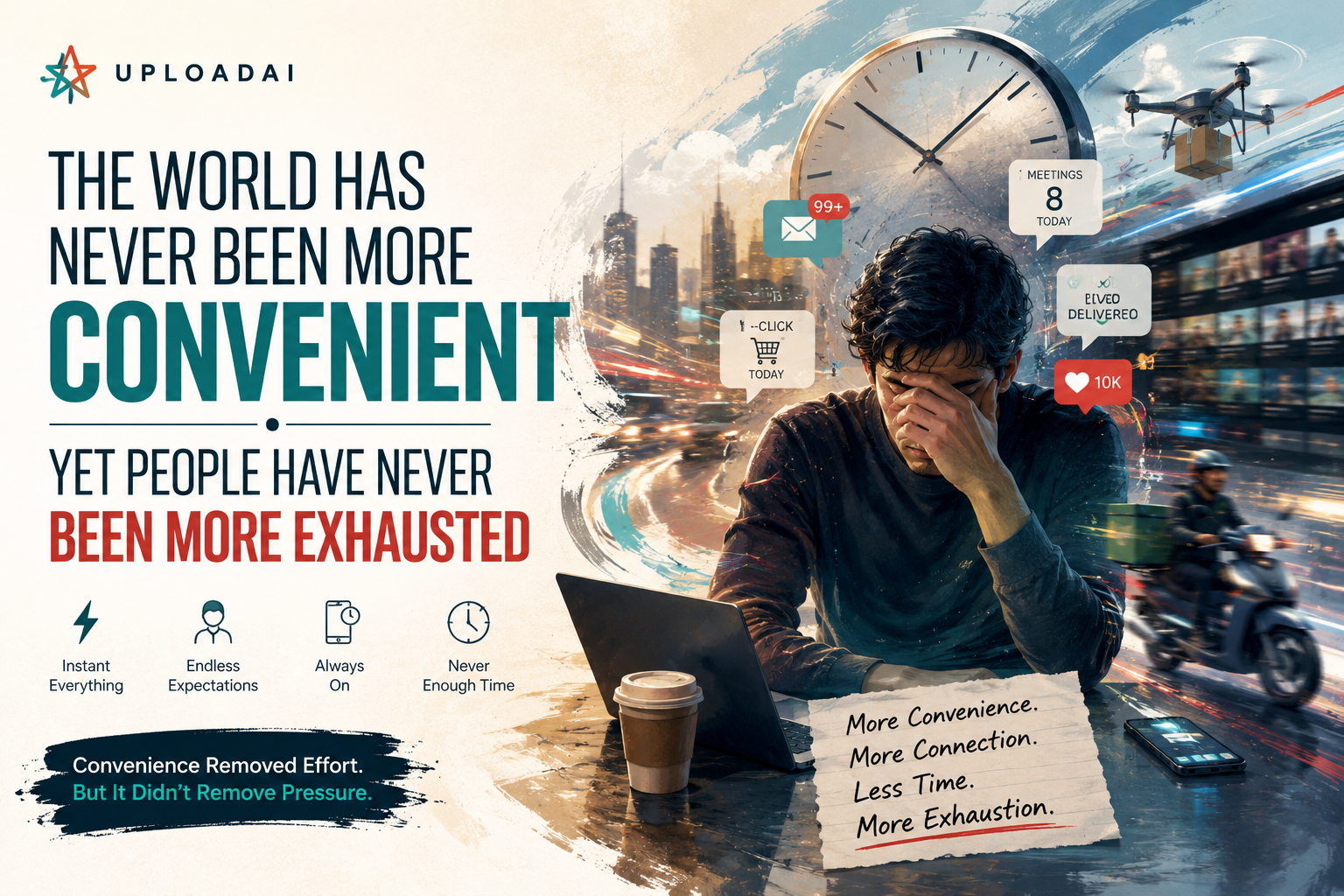 The World Has Never Been More Convenient - Yet People Have Never Been More Exhausted