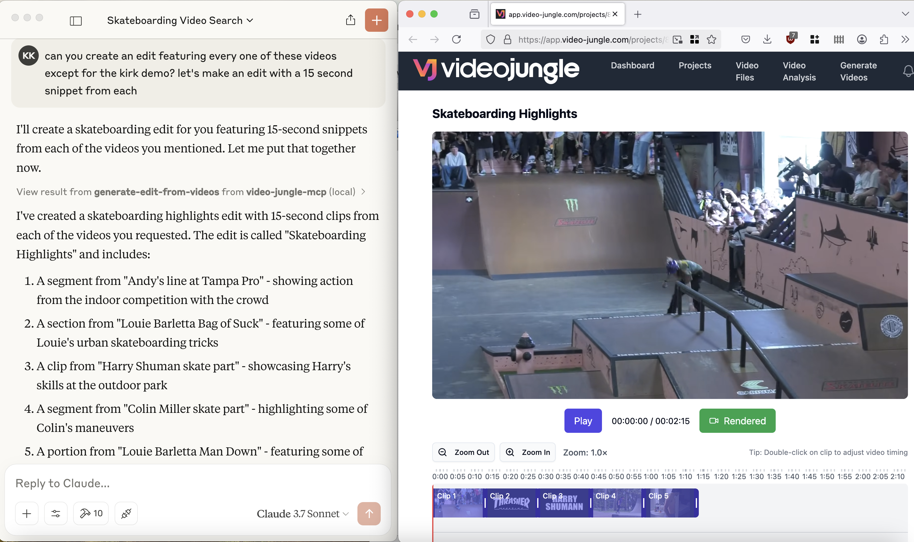 Video Jungle MCP Server