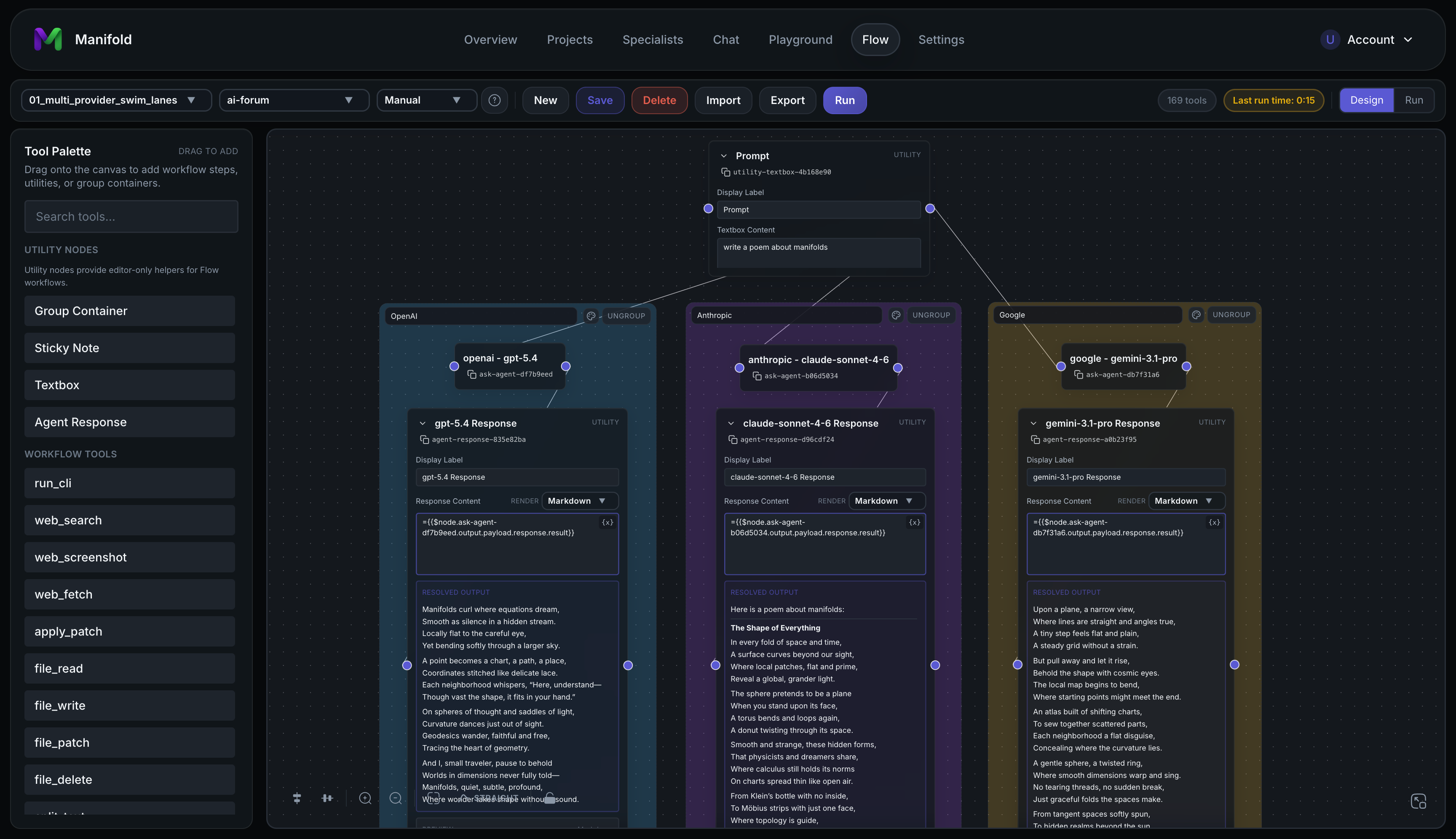 workflow editor