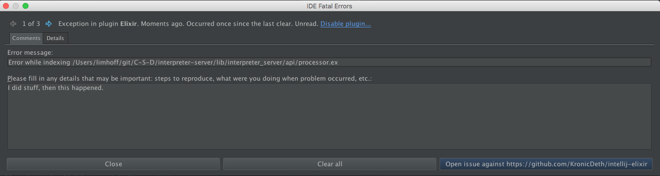 Fatal IDE Errors Fatal IDE Errors