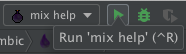 Run Elixir Mix Run Configuration Run