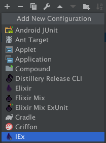 Add New IEx Configuration Elixir Drop inside round-bottom flask