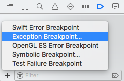 Exception Breakpoint