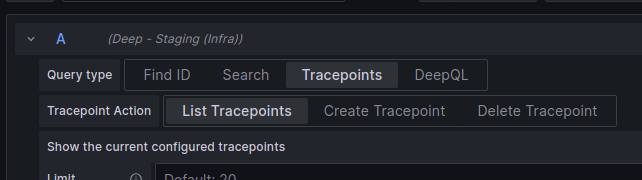 List Tracepoints