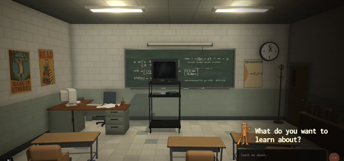 The classroom lobby