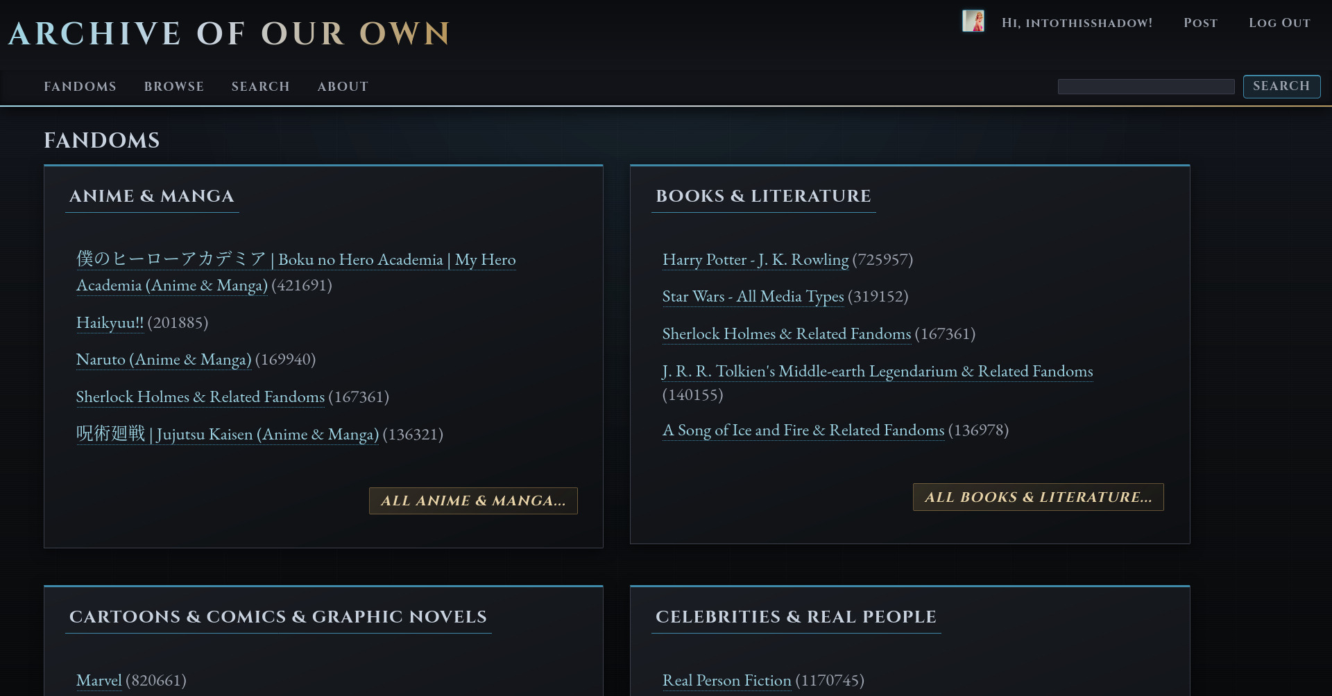 [Site Skin] Gilded Frost (With Mobile Skin Add-On) - intothisshadow ...