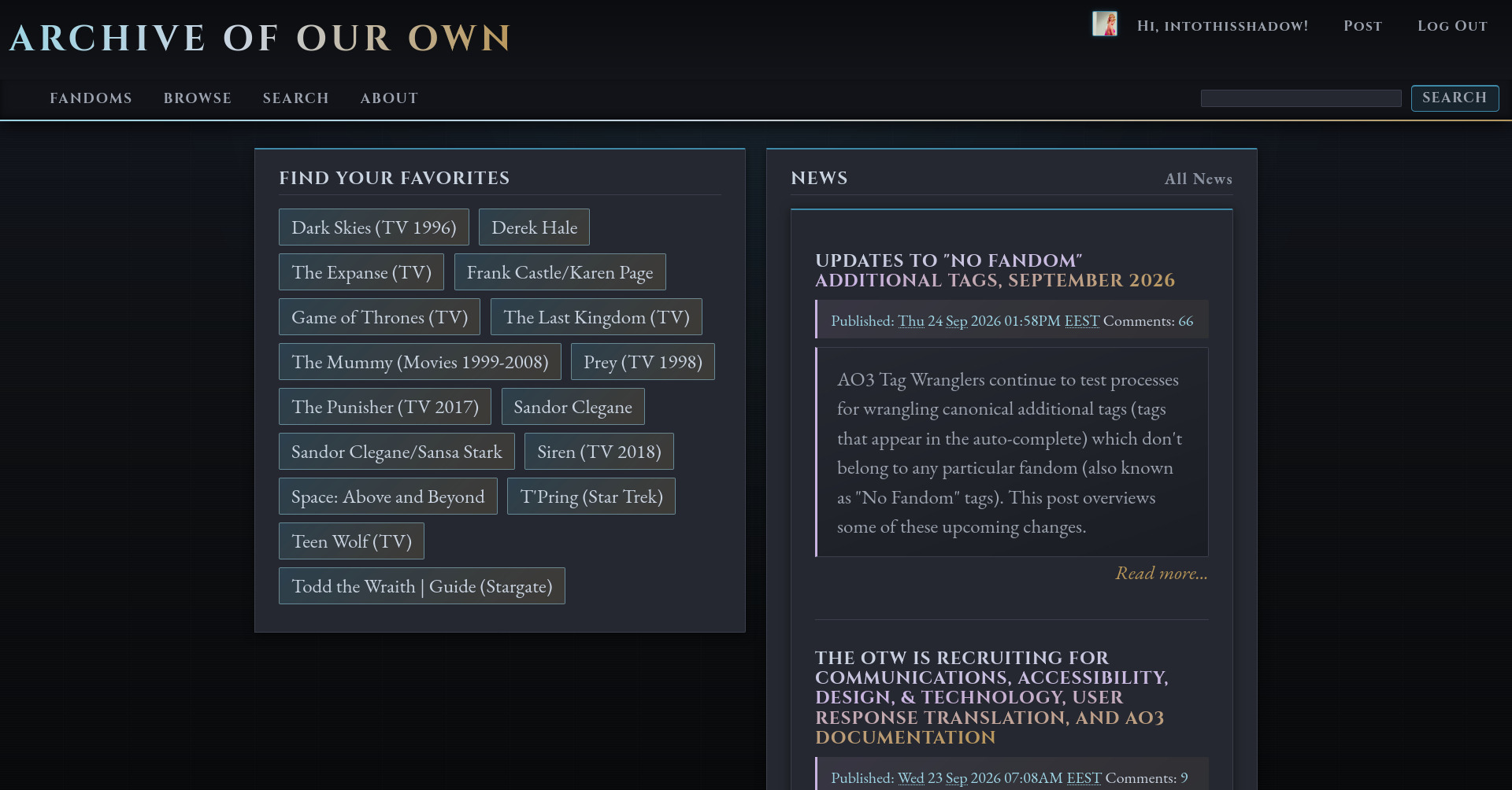 [Site Skin] Gilded Frost (With Mobile Skin Add-On) - intothisshadow ...