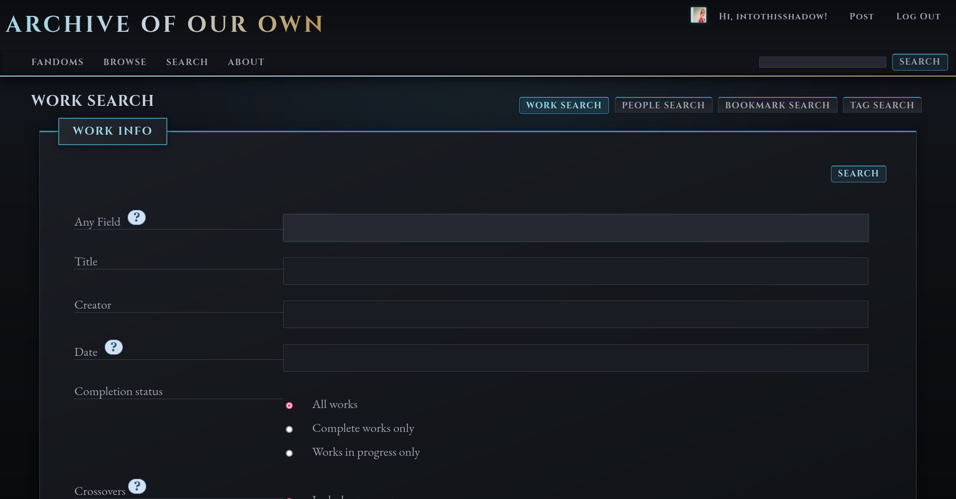 [Site Skin] Gilded Frost (With Mobile Skin Add-On) - intothisshadow ...