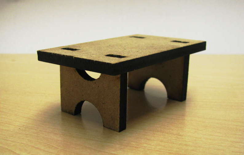Small table cut from 5mm MDF