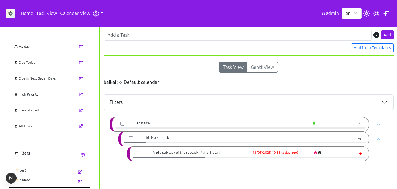 Task View