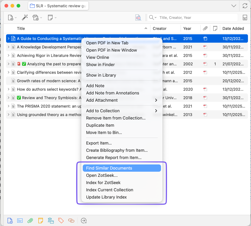 Context Menu