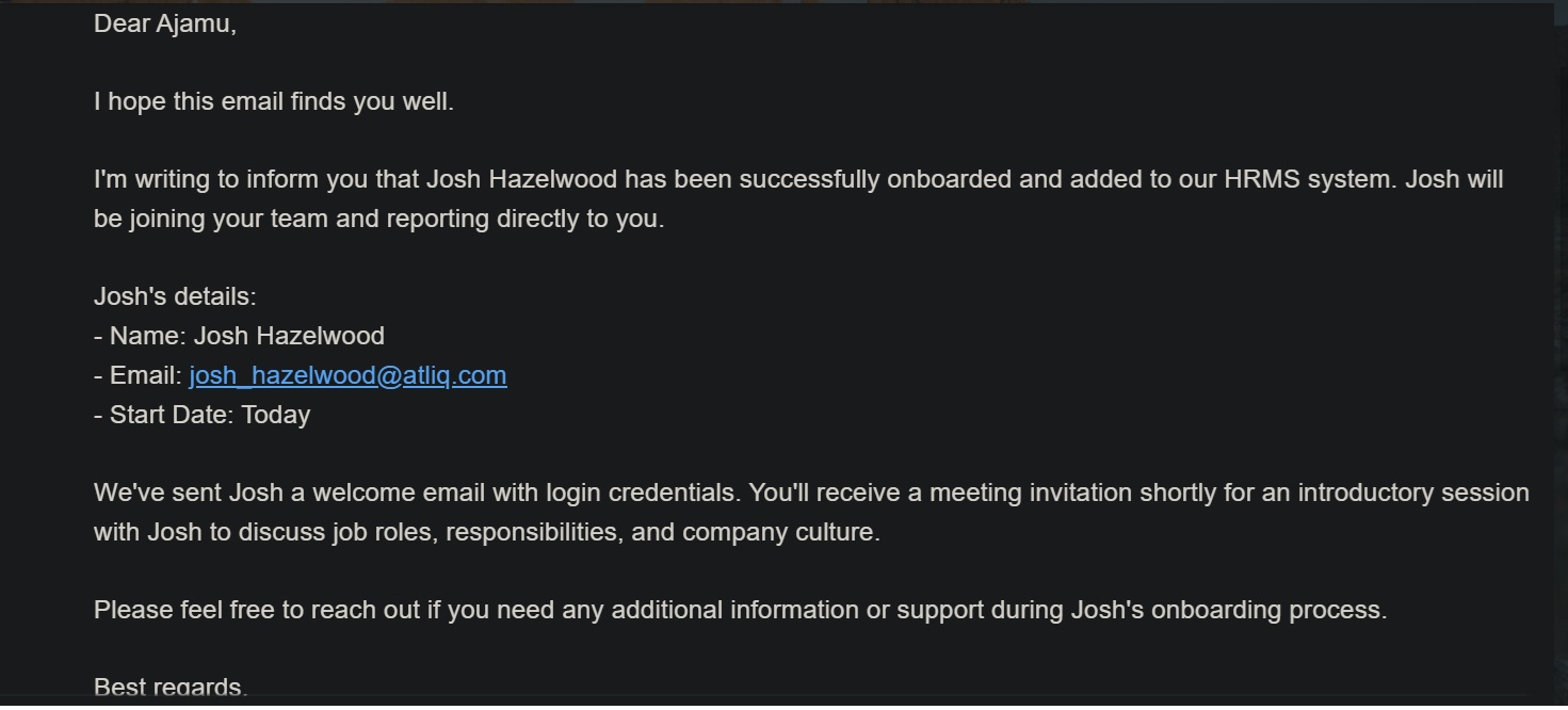 Email Notification