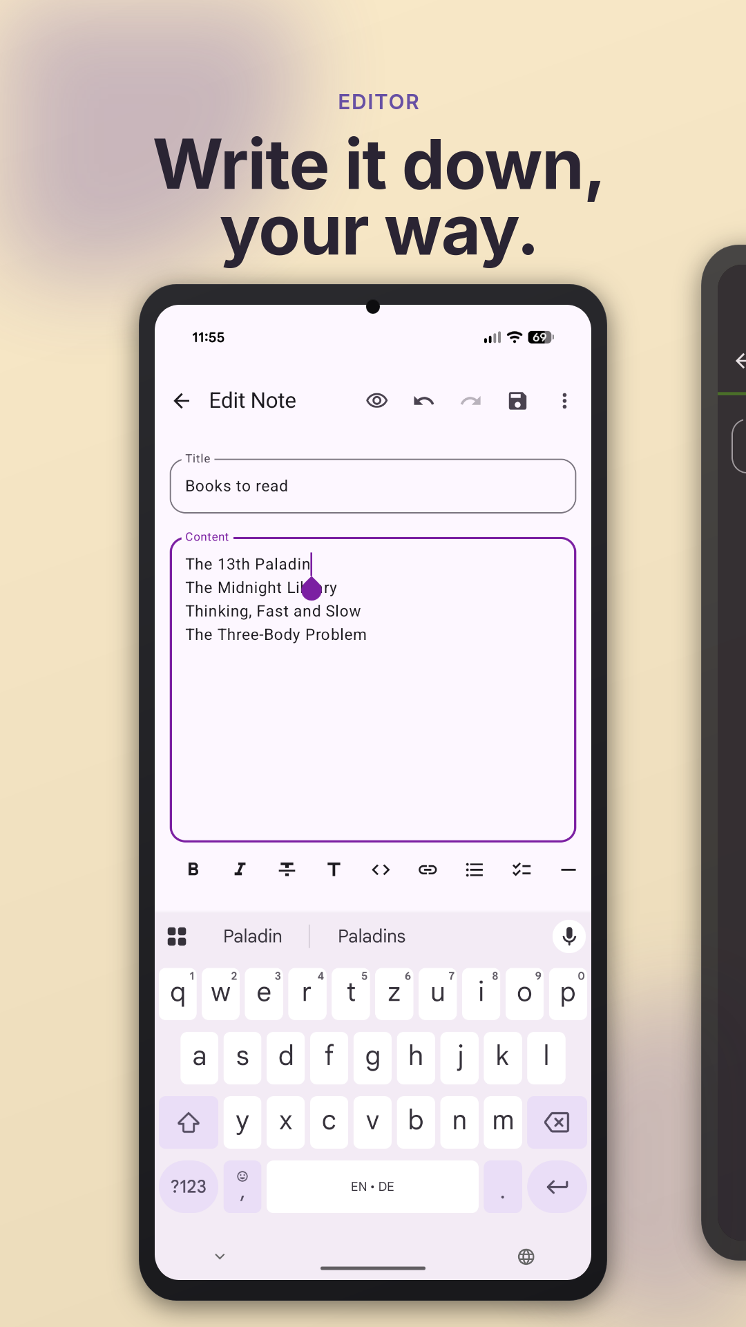Screenshot 2 of Simple Notes Sync — opens full size