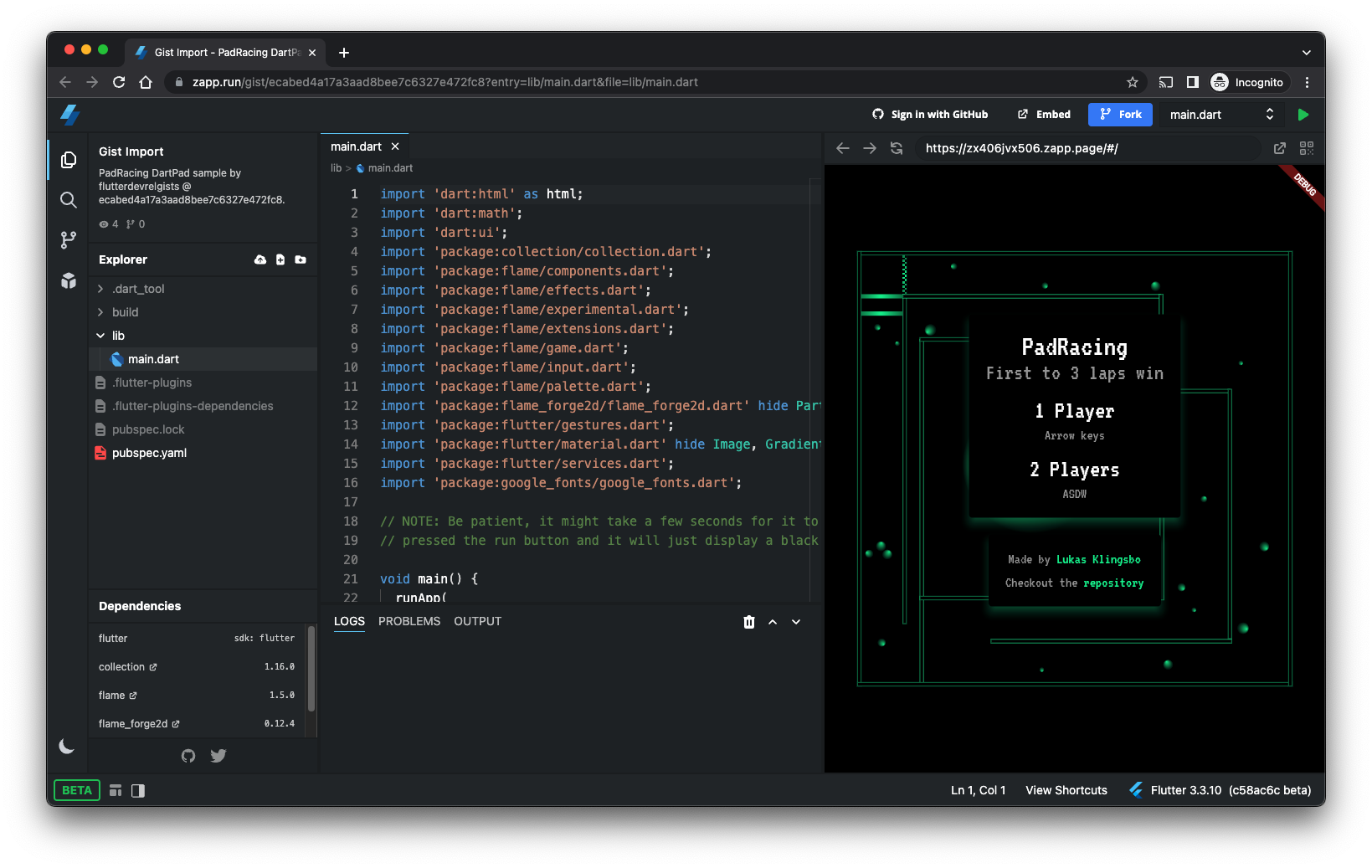 GitHub Gist Import Example