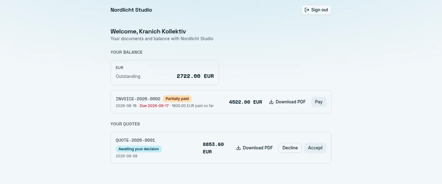 Client portal