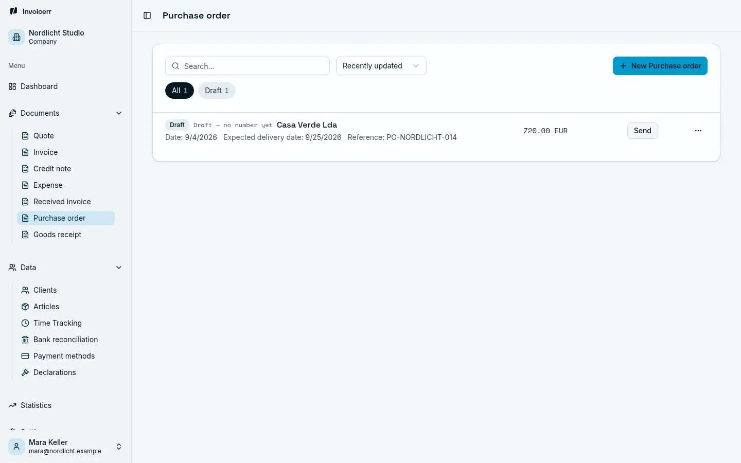 Purchase orders