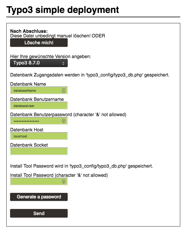 example picture of the deploy tool