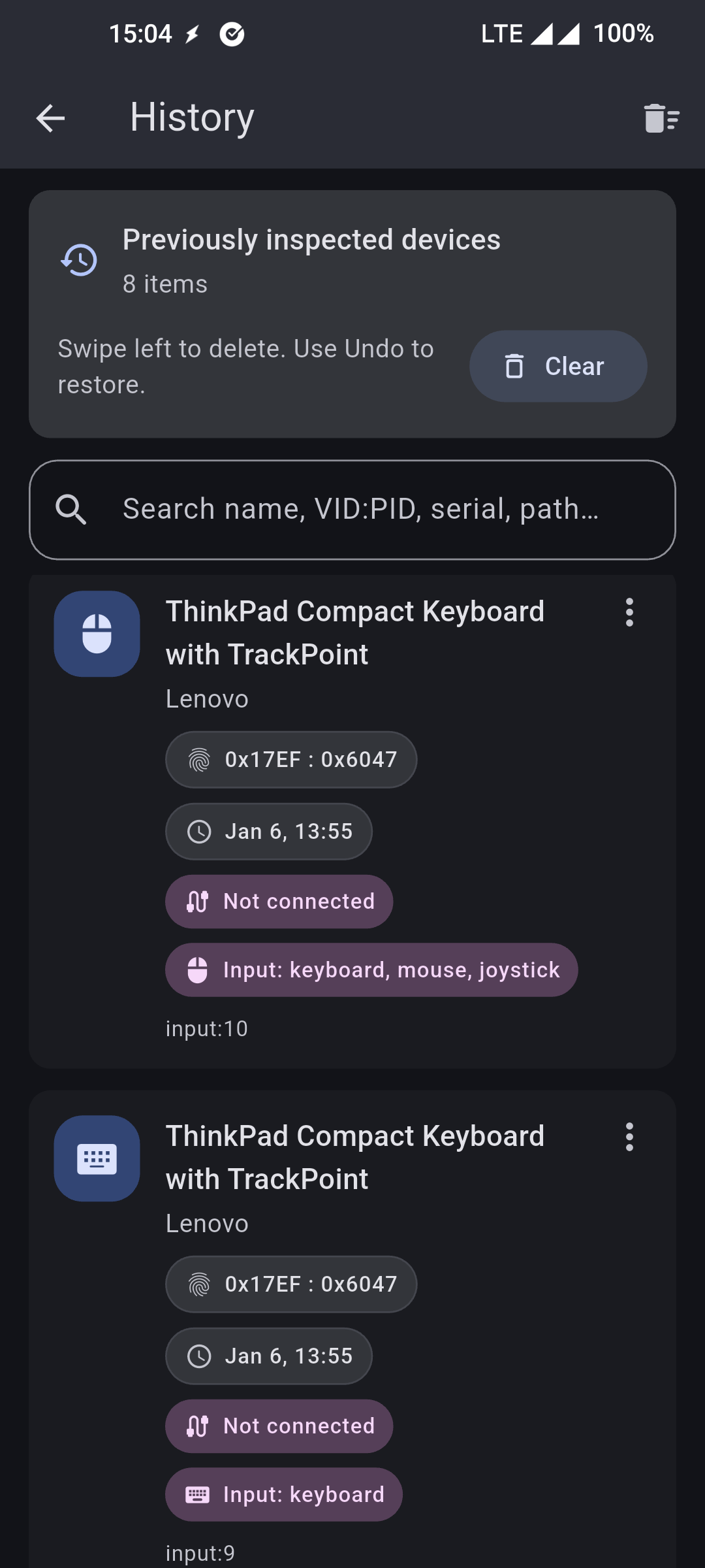 Screenshot 3 of USB Device Info — opens full size