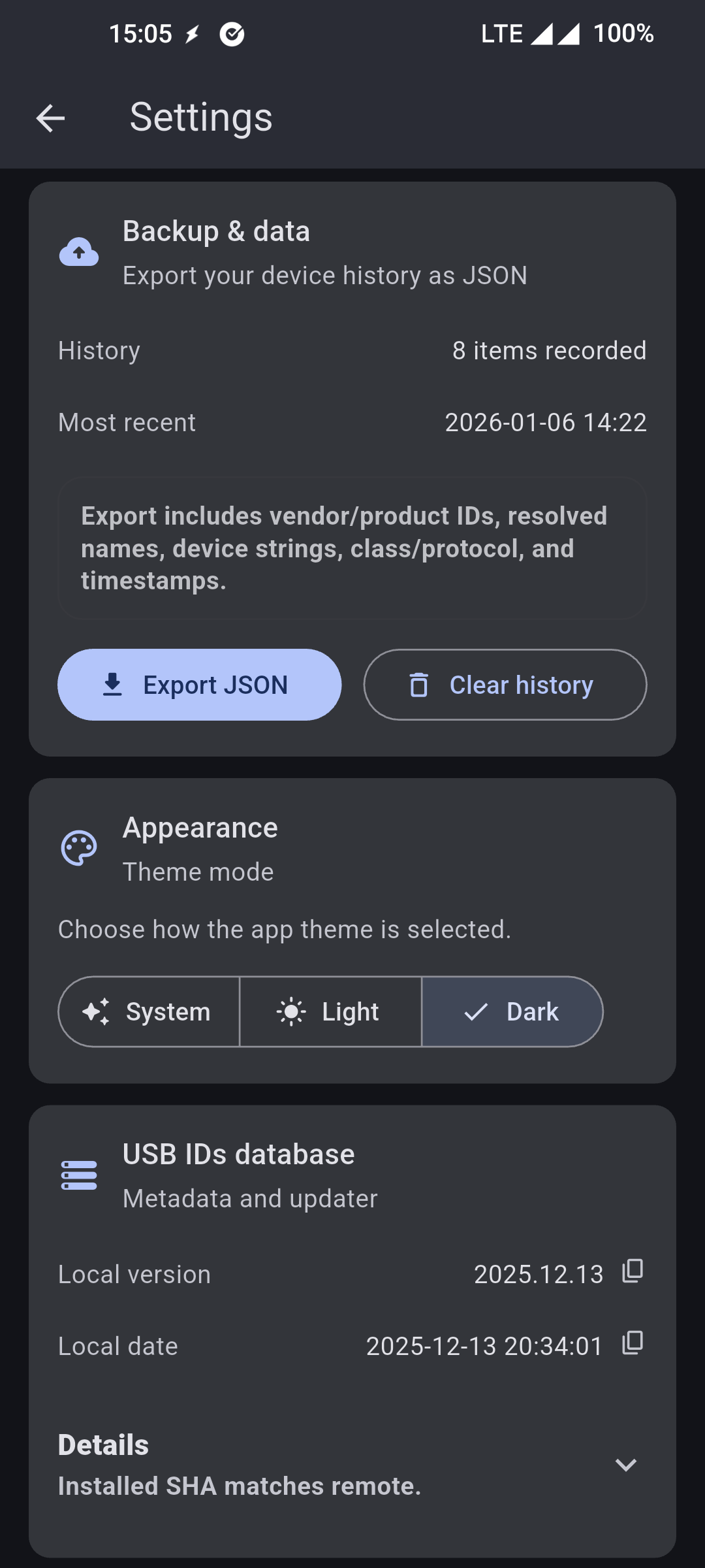 Screenshot 5 of USB Device Info — opens full size