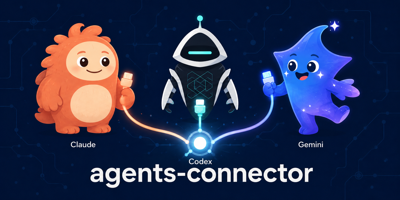 agents-connector — connect Claude Code, Codex, and Gemini CLI agents so they can talk to each other