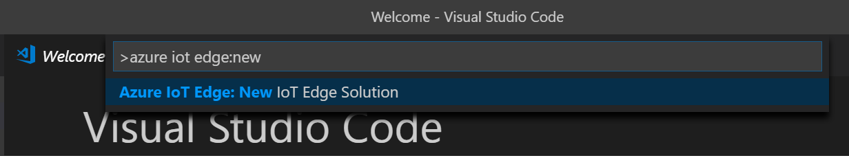 VSCode Edge Soluition
