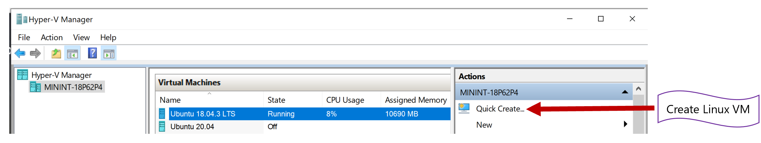 Linux VM