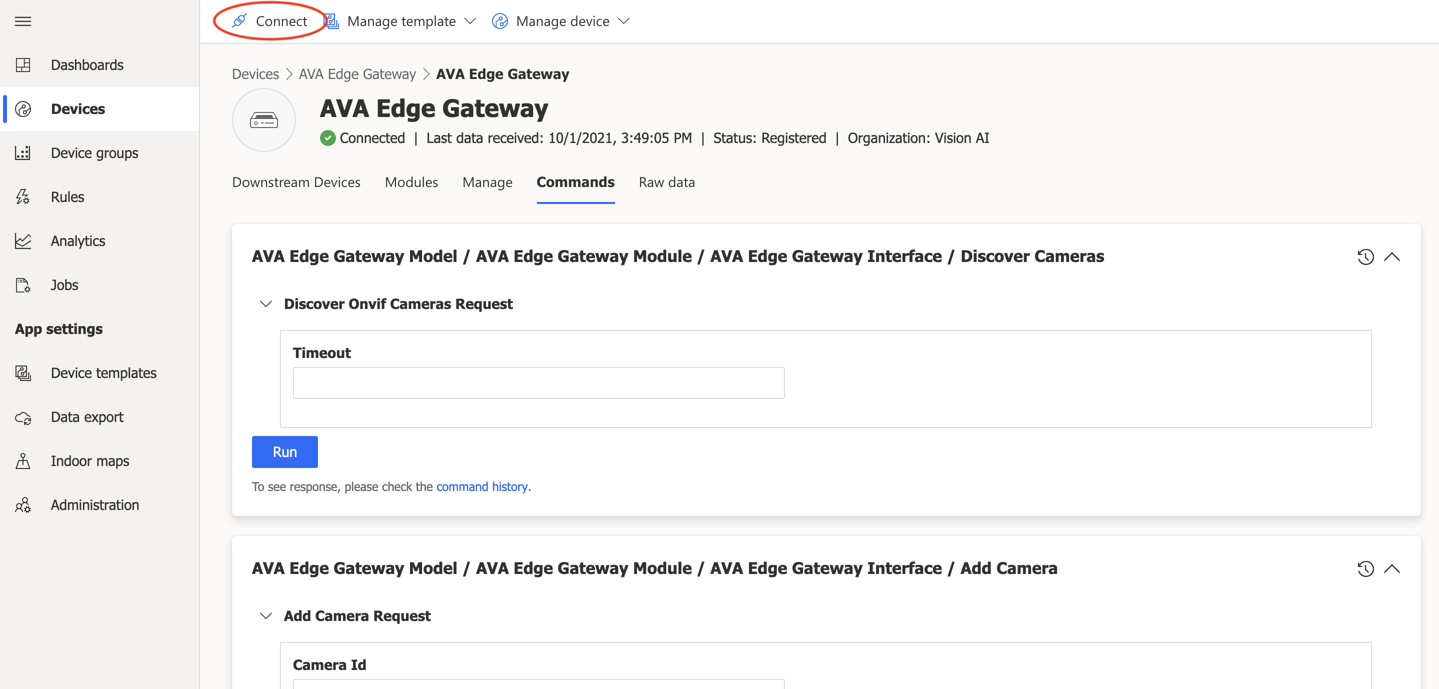 Gateway Device Connect