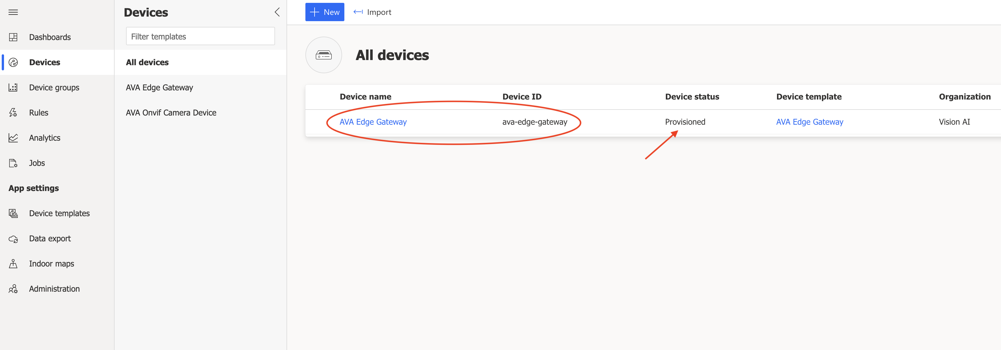 Registered Gateway Provisioned