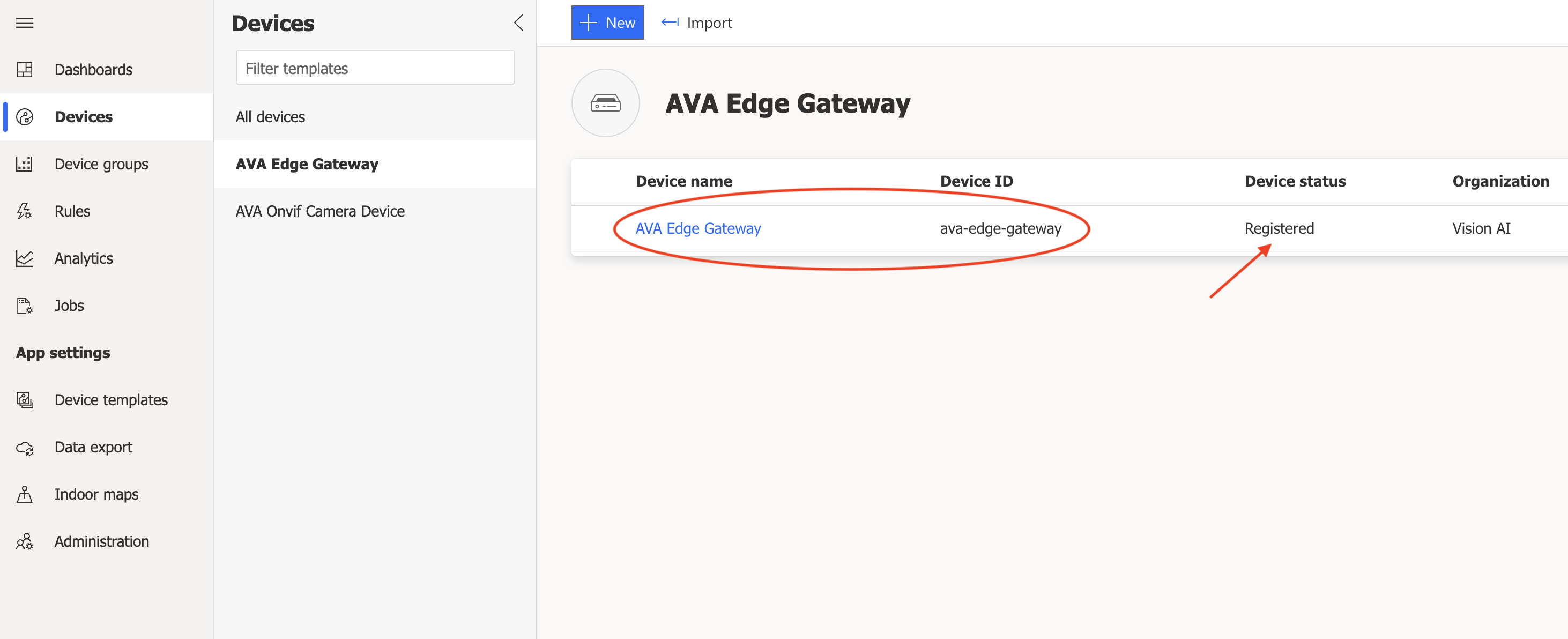 Registered Gateway Device