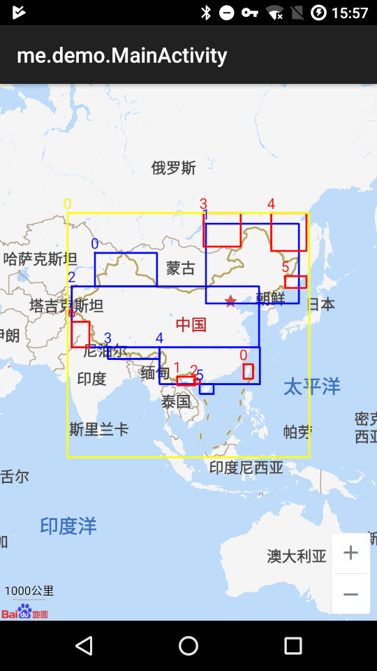 国内的范围