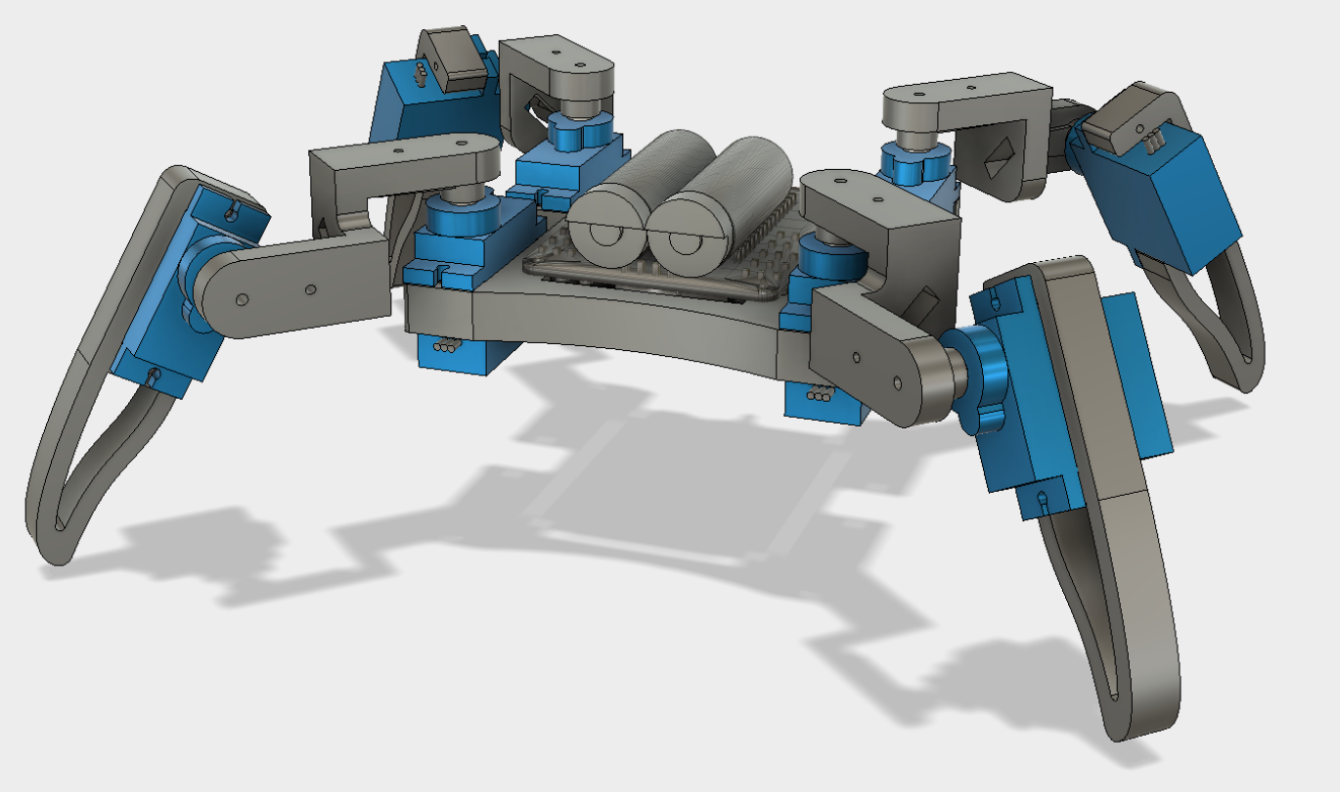 ESP Quadruped Robot rendered