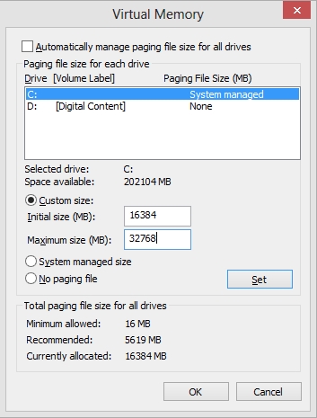 virtual memory windows 10 6gb ram