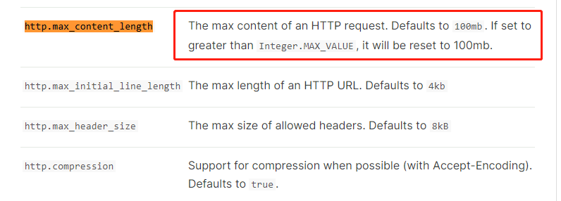 HTTP 相关配置