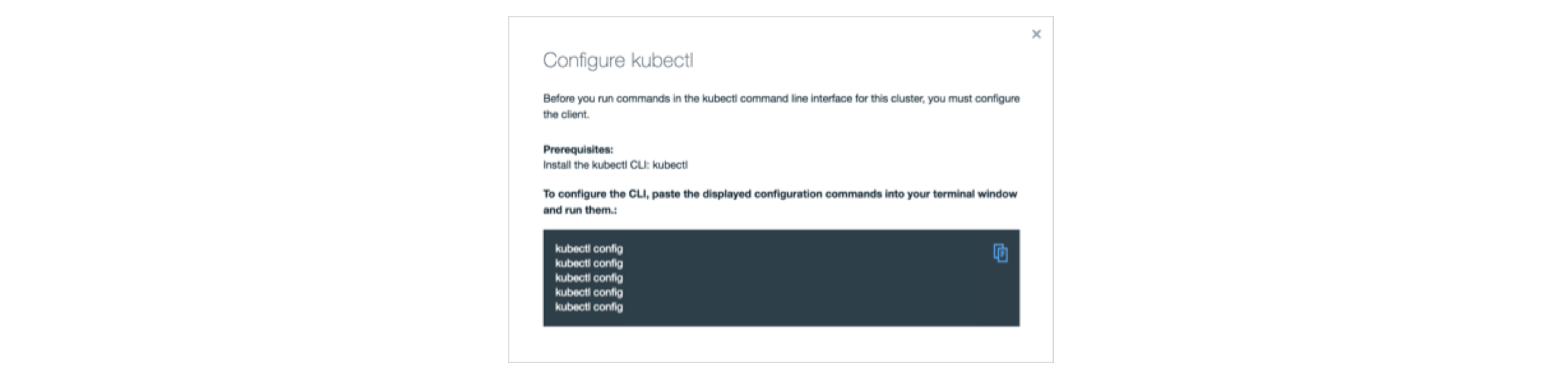 kubectl config