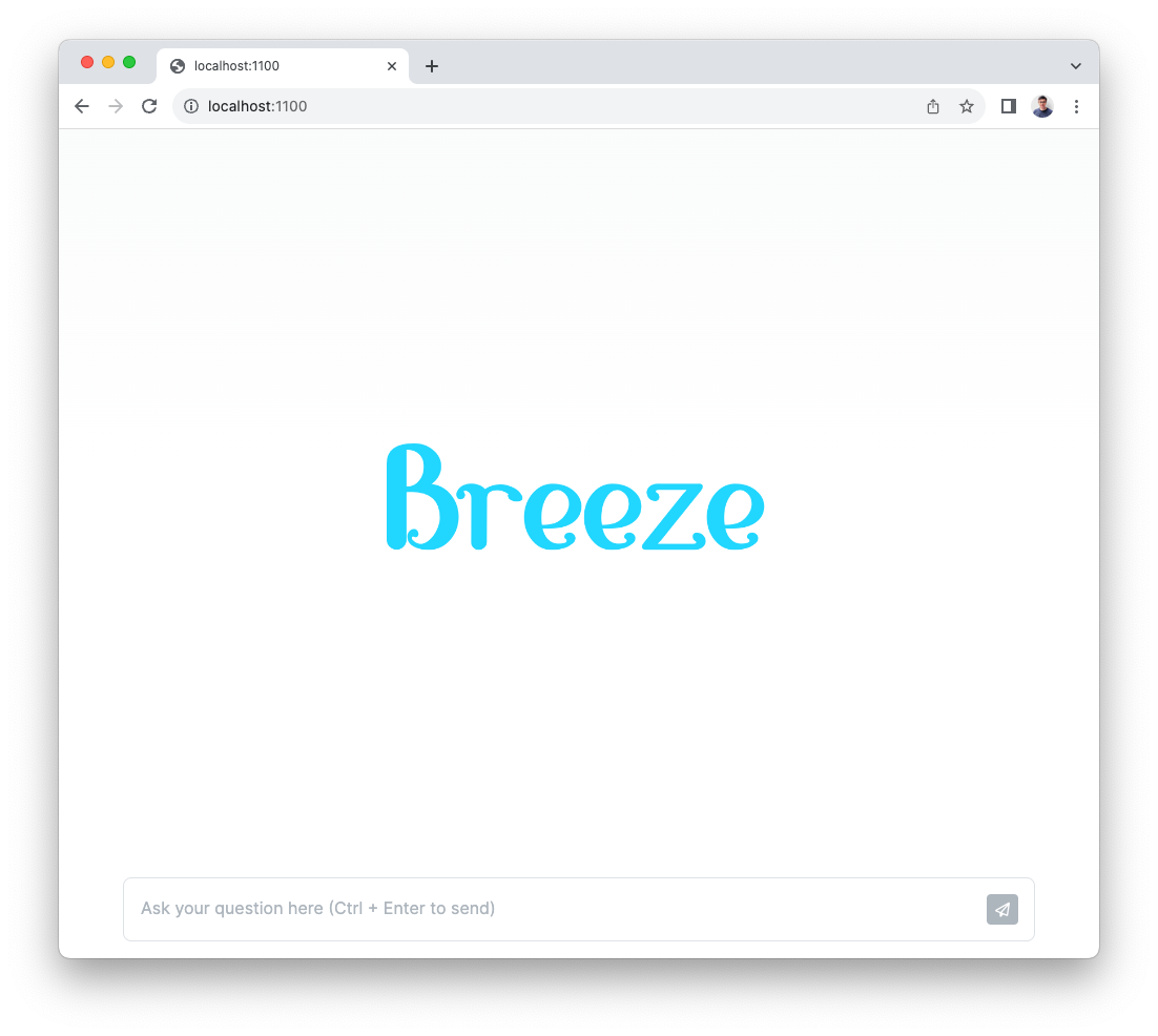 Breeze main page