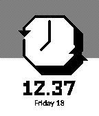 watchface design - black-white