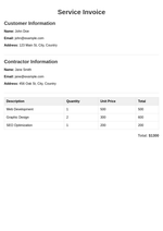 Invoice template invoice_for_services_h2lmu9s2