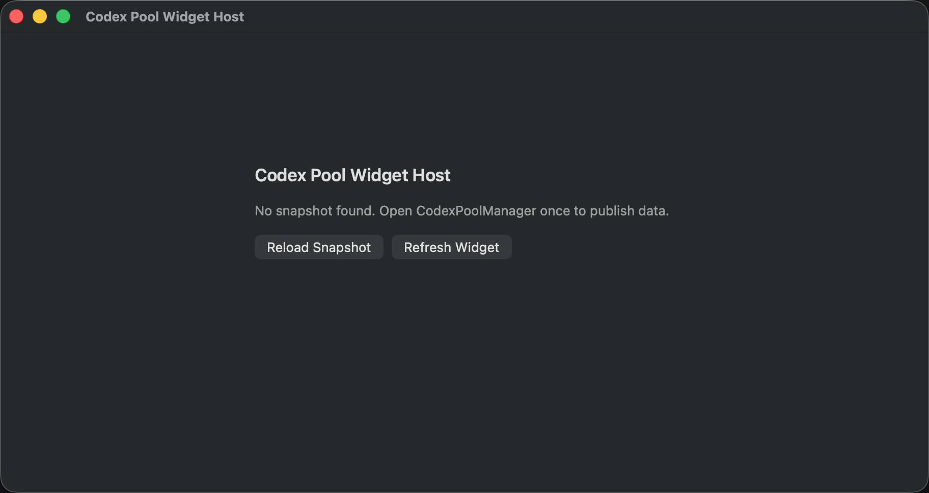 Widget Empty State