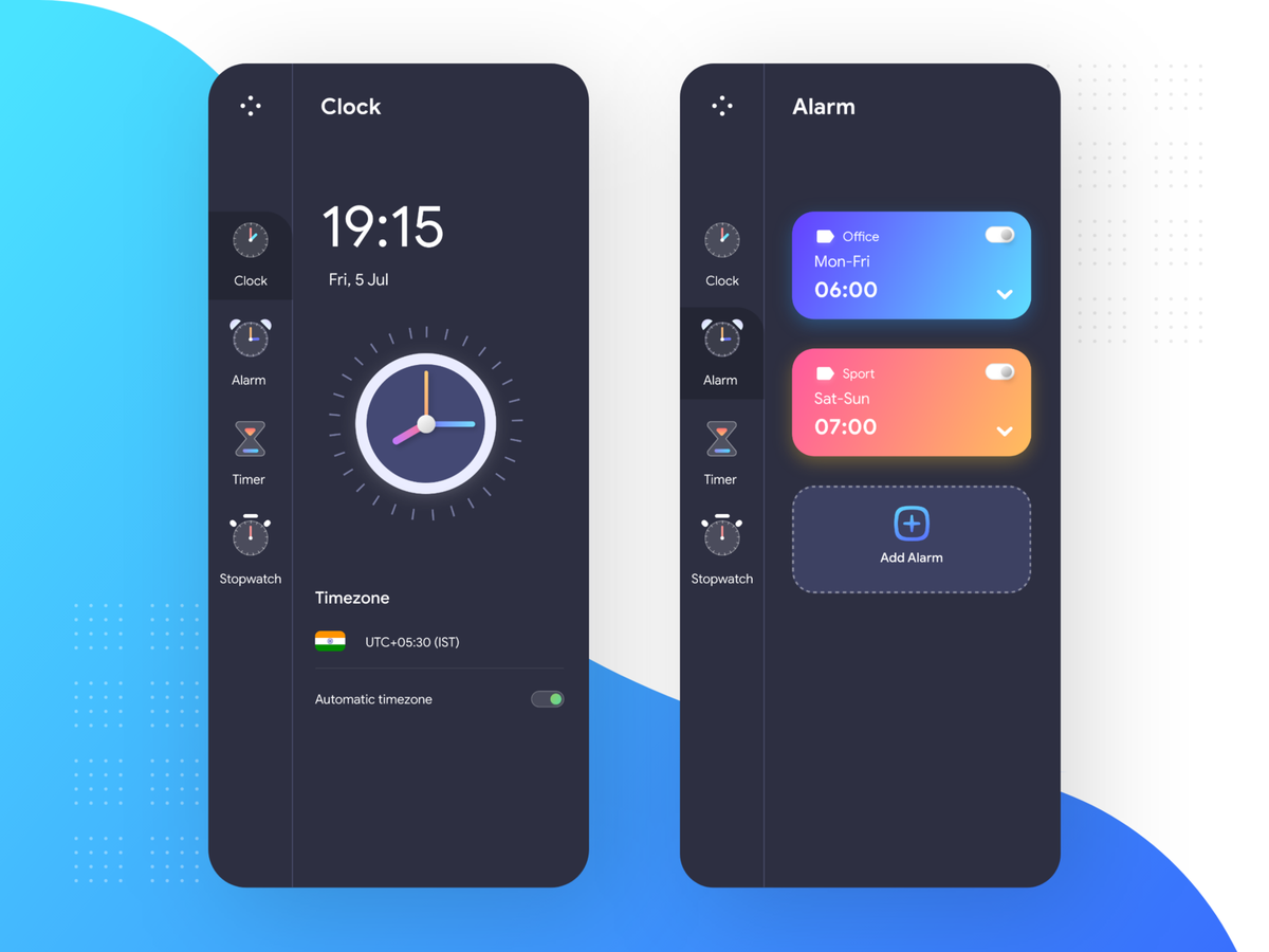 flutter alarm clock app