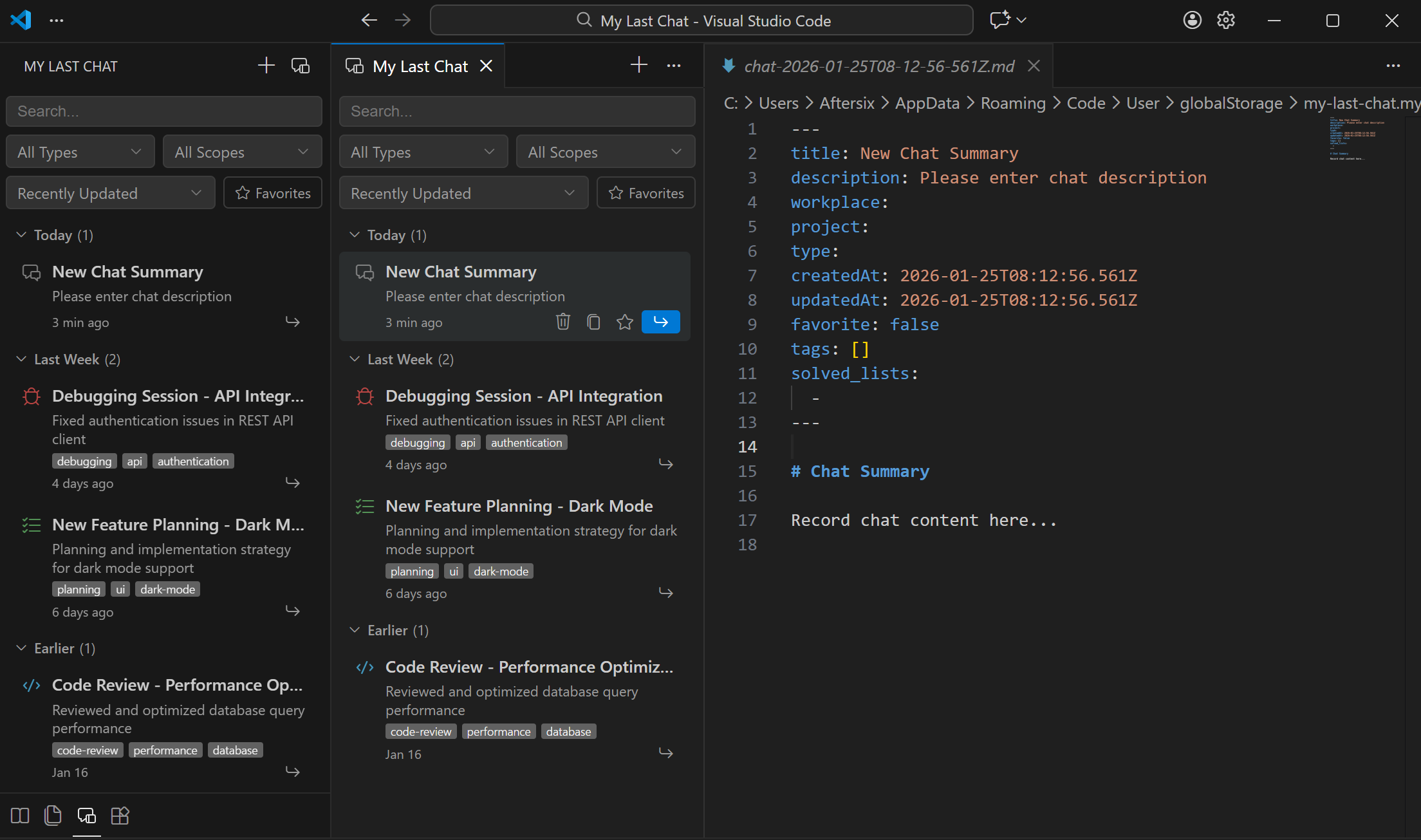 My Last Chat Preview