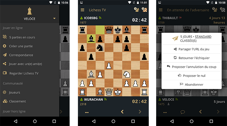 lichess mobile screenshots