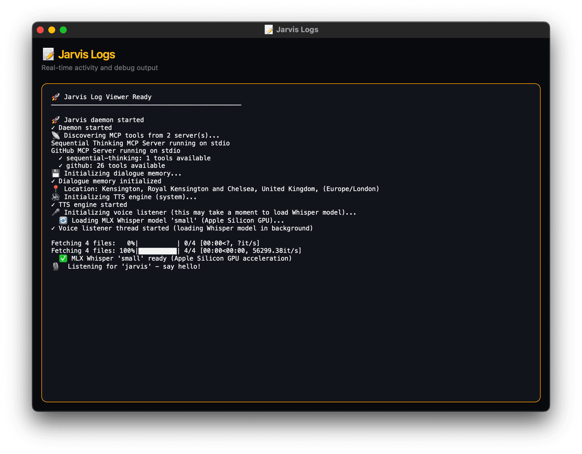Real-time Logs