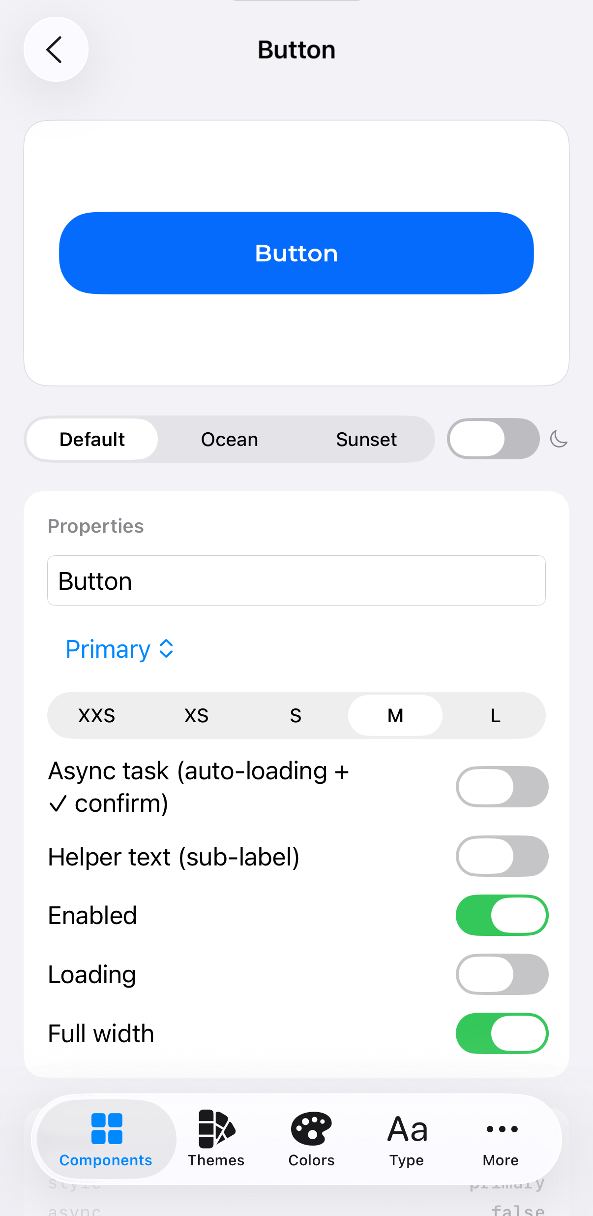 Button component demo